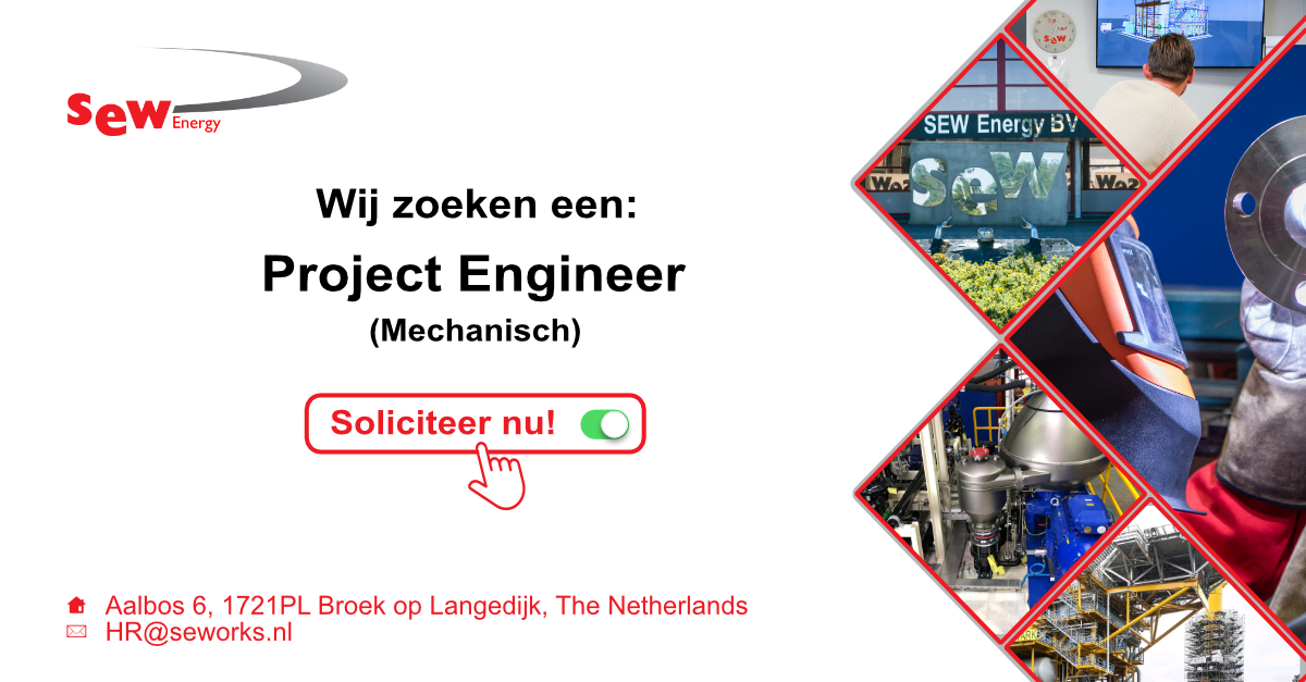 Vacature Project Engineer (Mechanisch)