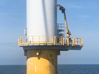 E-Installation Davit cranes for offshore wind farm